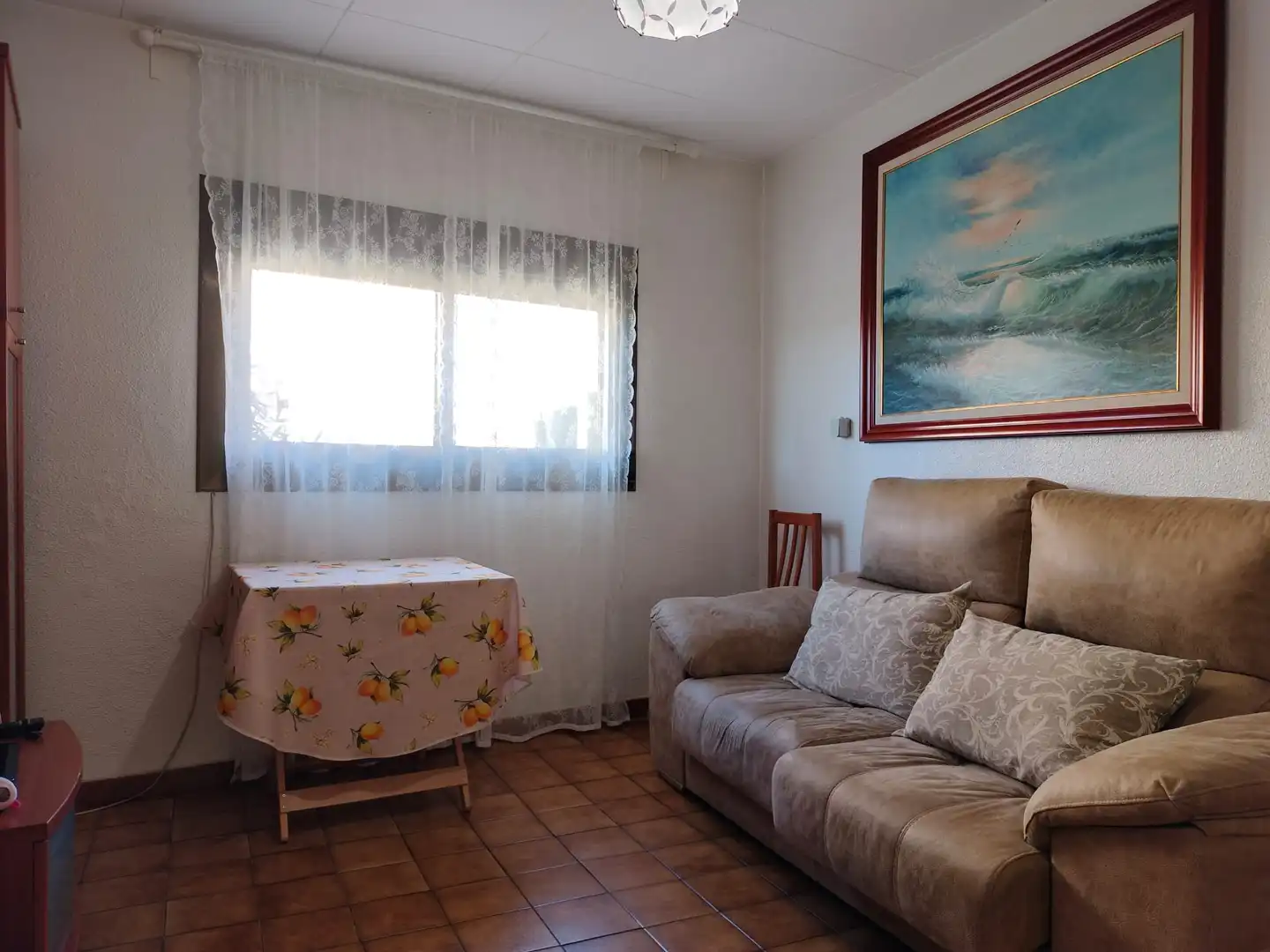 Sala d'estar de Casa adosada en venda en Sabadell amb Terrassa