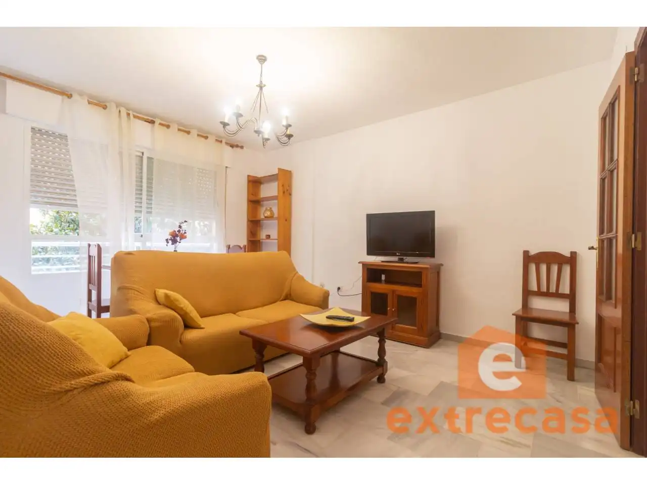 Sala de estar de Apartamento de alquiler en Badajoz con Aire acondicionado, Calefacción y Amueblado