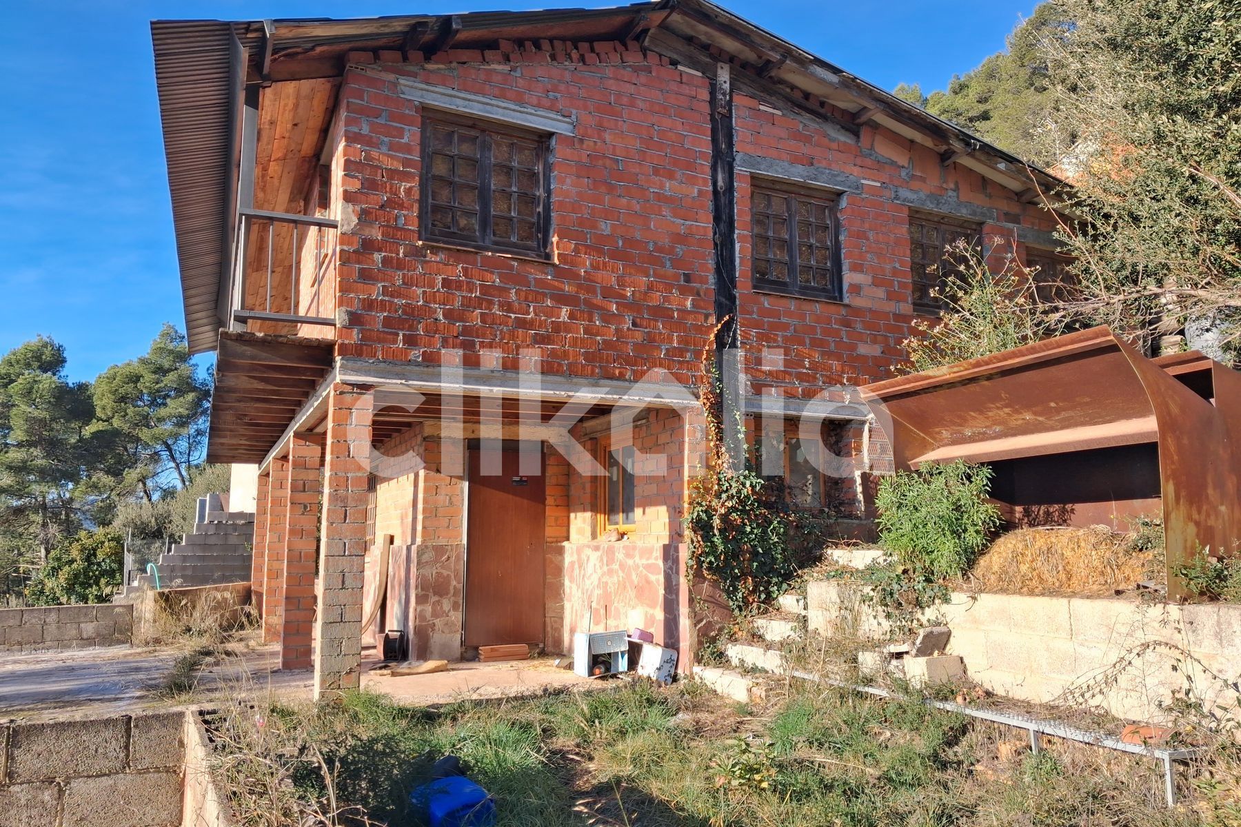 Vista exterior de Finca rústica en venta en Sentmenat con Terraza y Piscina