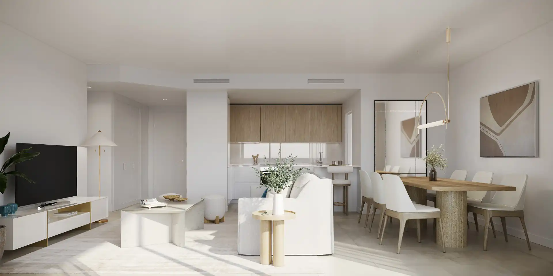 Sala de estar de Apartamento en venta en Marbella con Aire acondicionado, Terraza y Piscina