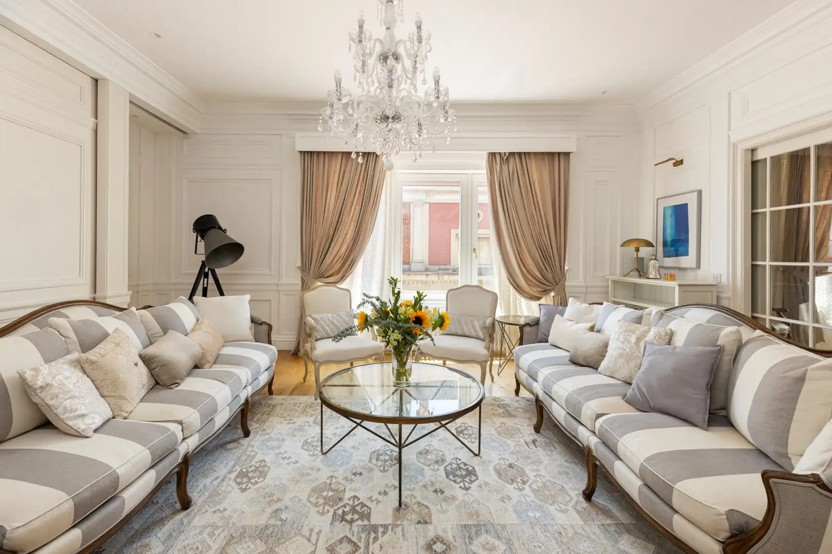 Sala de estar de Ático en venta en Barcelona con Aire acondicionado, Calefacción y Parquet