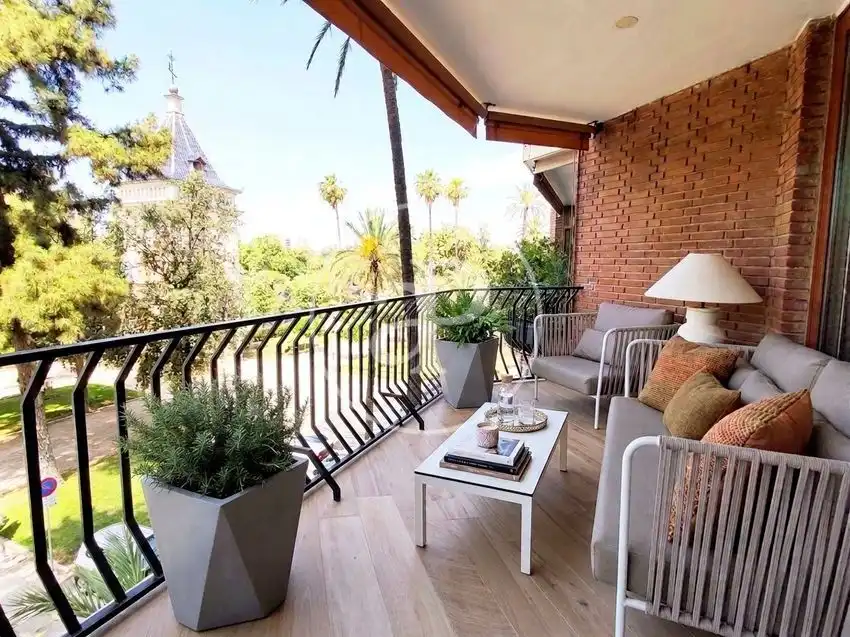 Terrace of Flat for rent in Valencia  with Heating, Furnished and Balcony