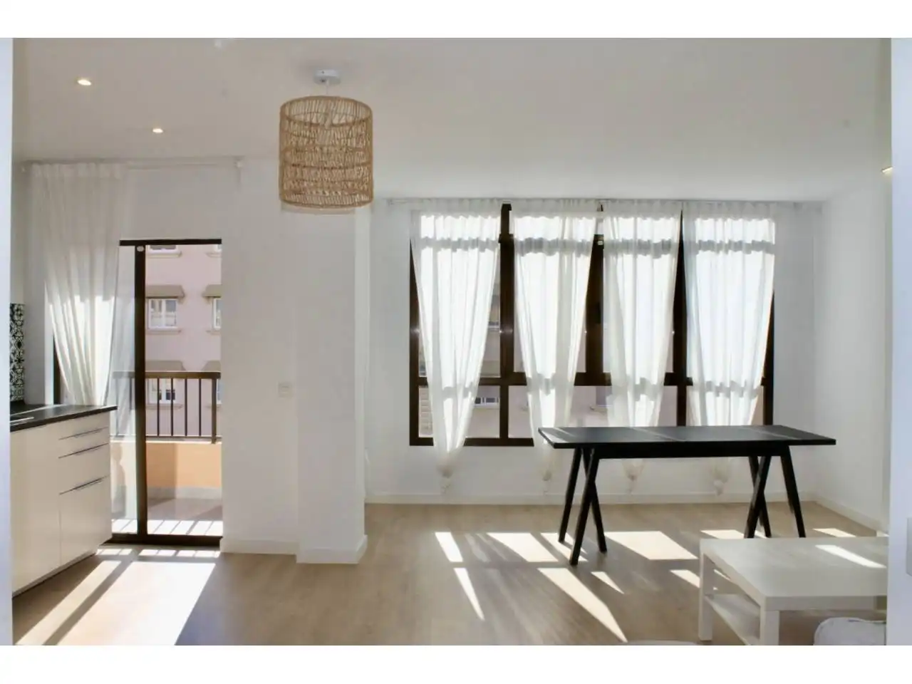 Esszimmer von Wohnung zur Miete in  Palma de Mallorca mit Klimaanlage, Heizung und Parkett