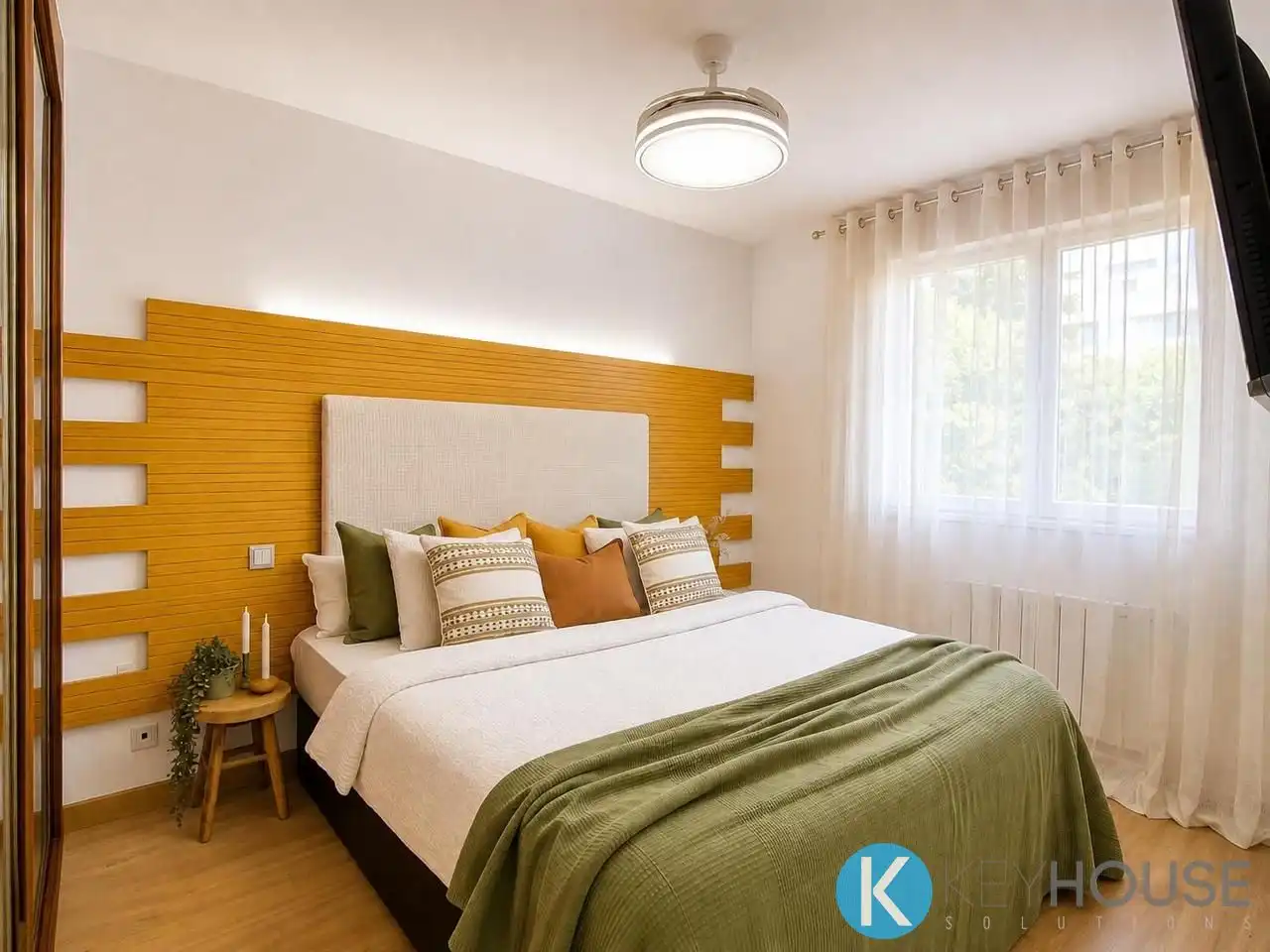 Habitación de Casa adosada en venta en Villalbilla con Aire acondicionado, Calefacción y Jardín privado