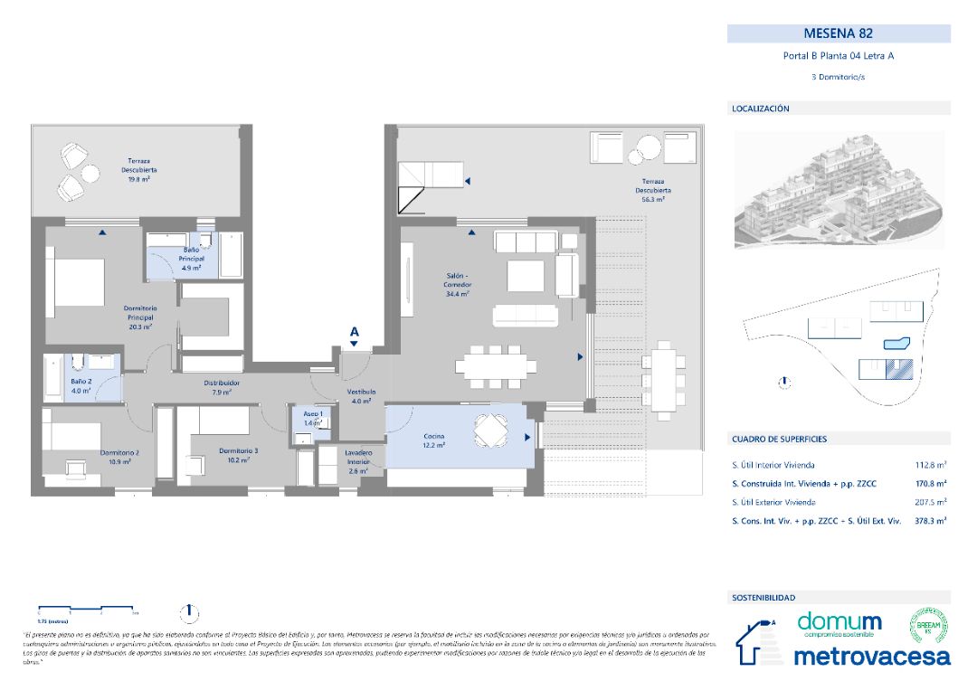 Dachboden zum Verkauf in  Madrid Capital mit Terrasse, Abstellraum und Schwimmbad