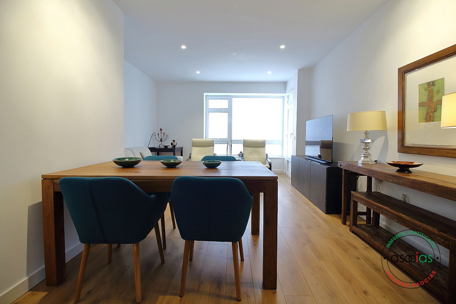 Comedor de Piso en venta en Gijón  con Calefacción, Parquet y Terraza