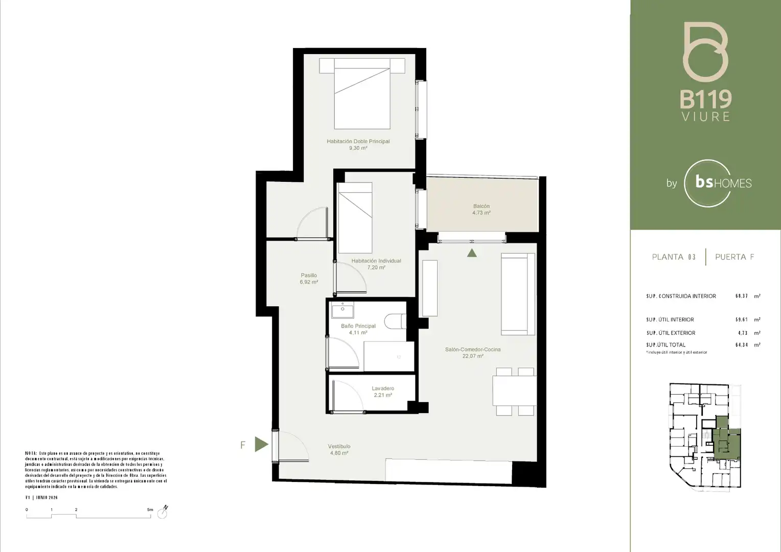 Piso de obra nueva con terraza en venta en Carrer del Berguedà 119, imagen 5