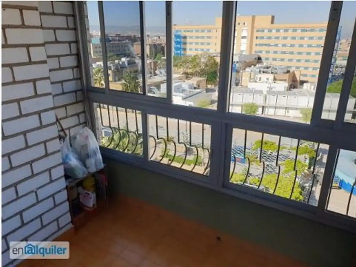 Balcony of Flat for rent in Granada  with Heating, Terrace and Furnished