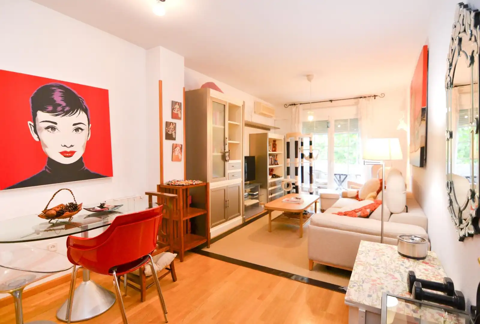 Living room of Flat for rent in Villanueva de la Cañada  with Heating and Furnished