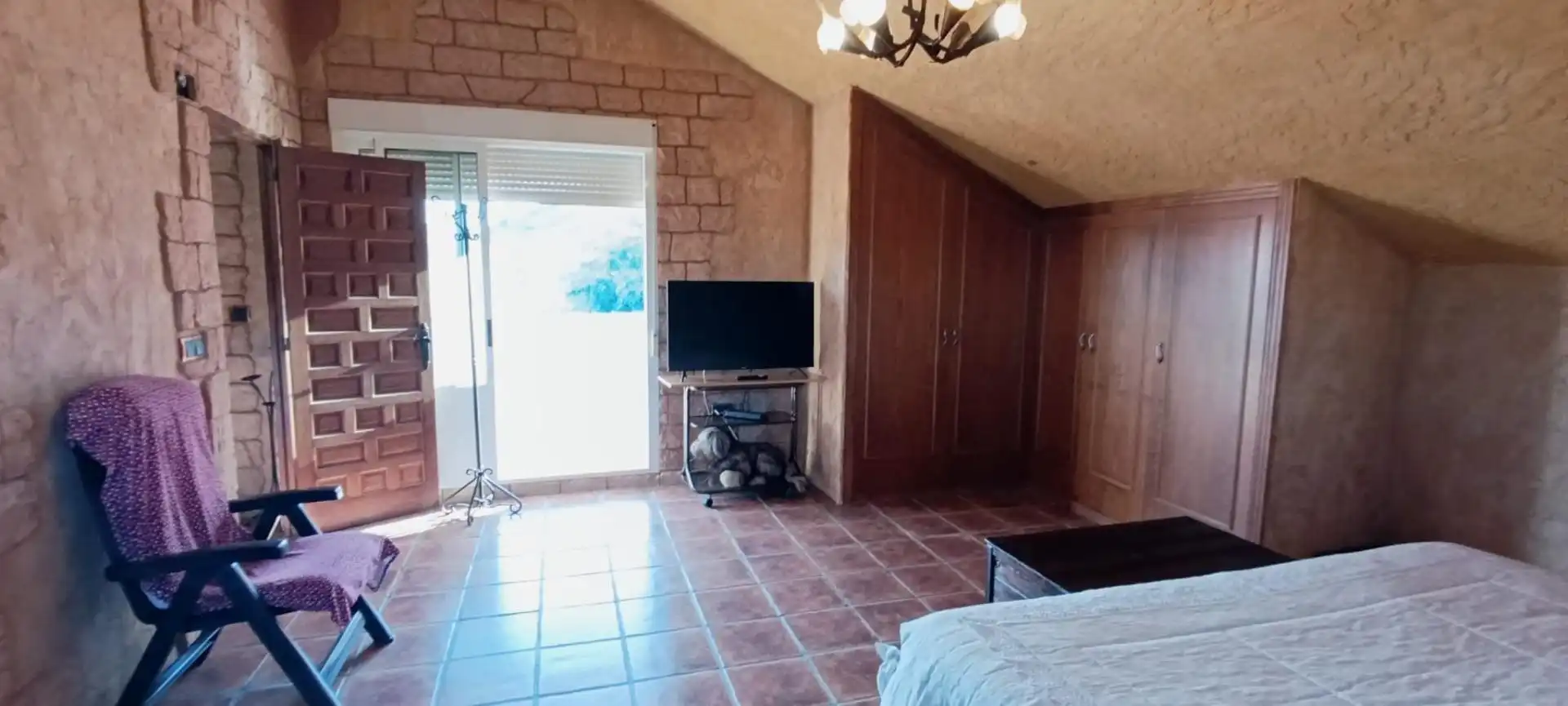 Schlafzimmer von Haus oder Chalet zum Verkauf in Hondón de las Nieves / El Fondó de les Neus mit Privatgarten, Terrasse und Abstellraum