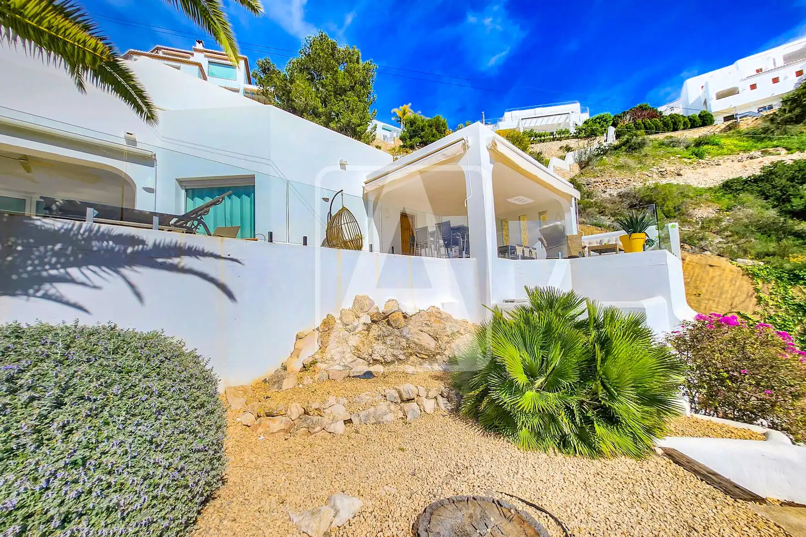 Exterior view of Houses for sale in Moraira  with Air Conditioner, Heating and Private garden