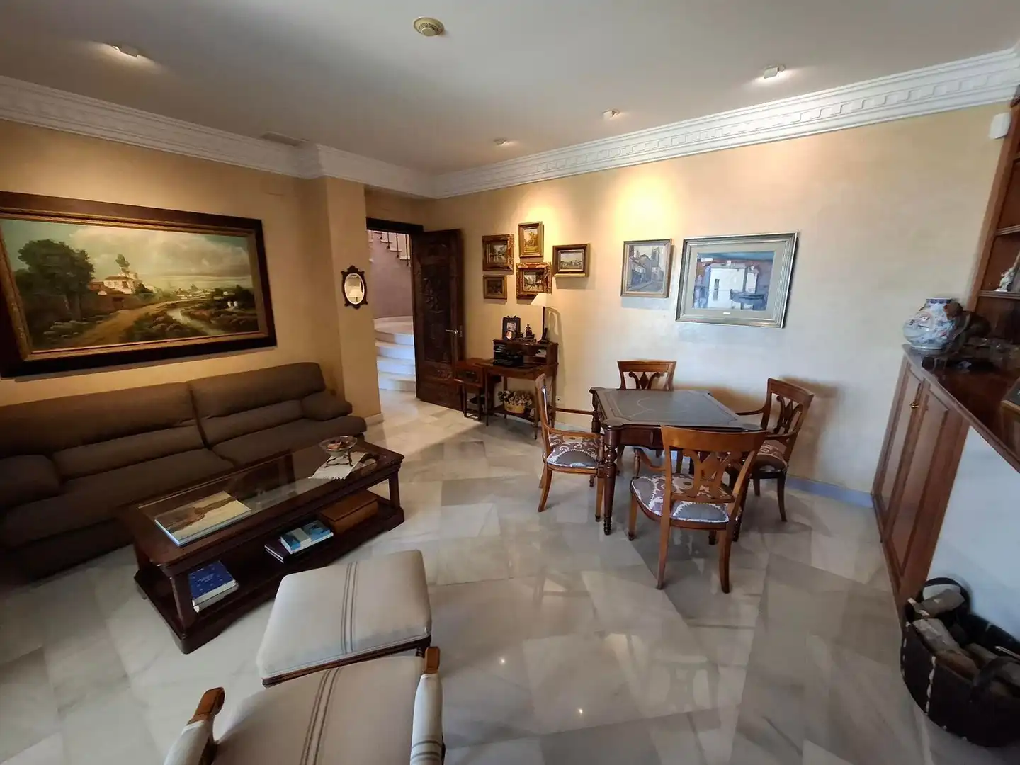 Sala de estar de Casa o chalet en venta en Alicante / Alacant con Calefacción, Jardín privado y Terraza