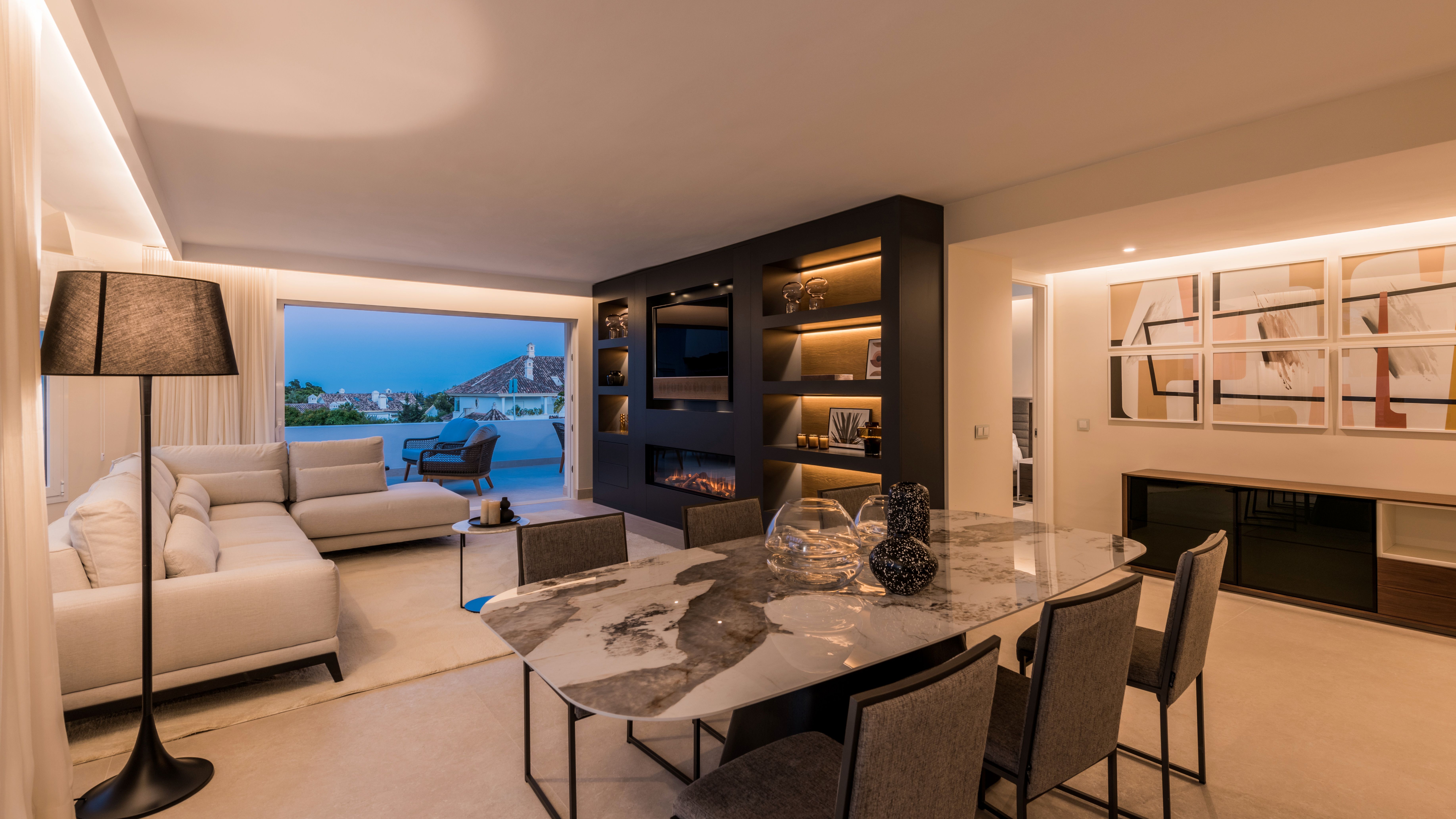 Living room of Apartments for sale in Marbella  with Air Conditioner, Heating and Terrace