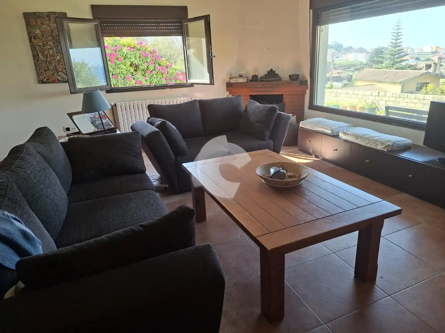 Sala de estar de Casa o chalet en venta en A Guarda   con Jardín privado