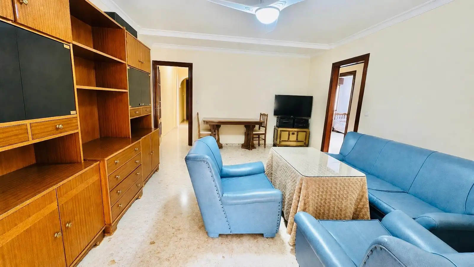 Sala de estar de Piso en venta en Málaga con Aire acondicionado y Terraza