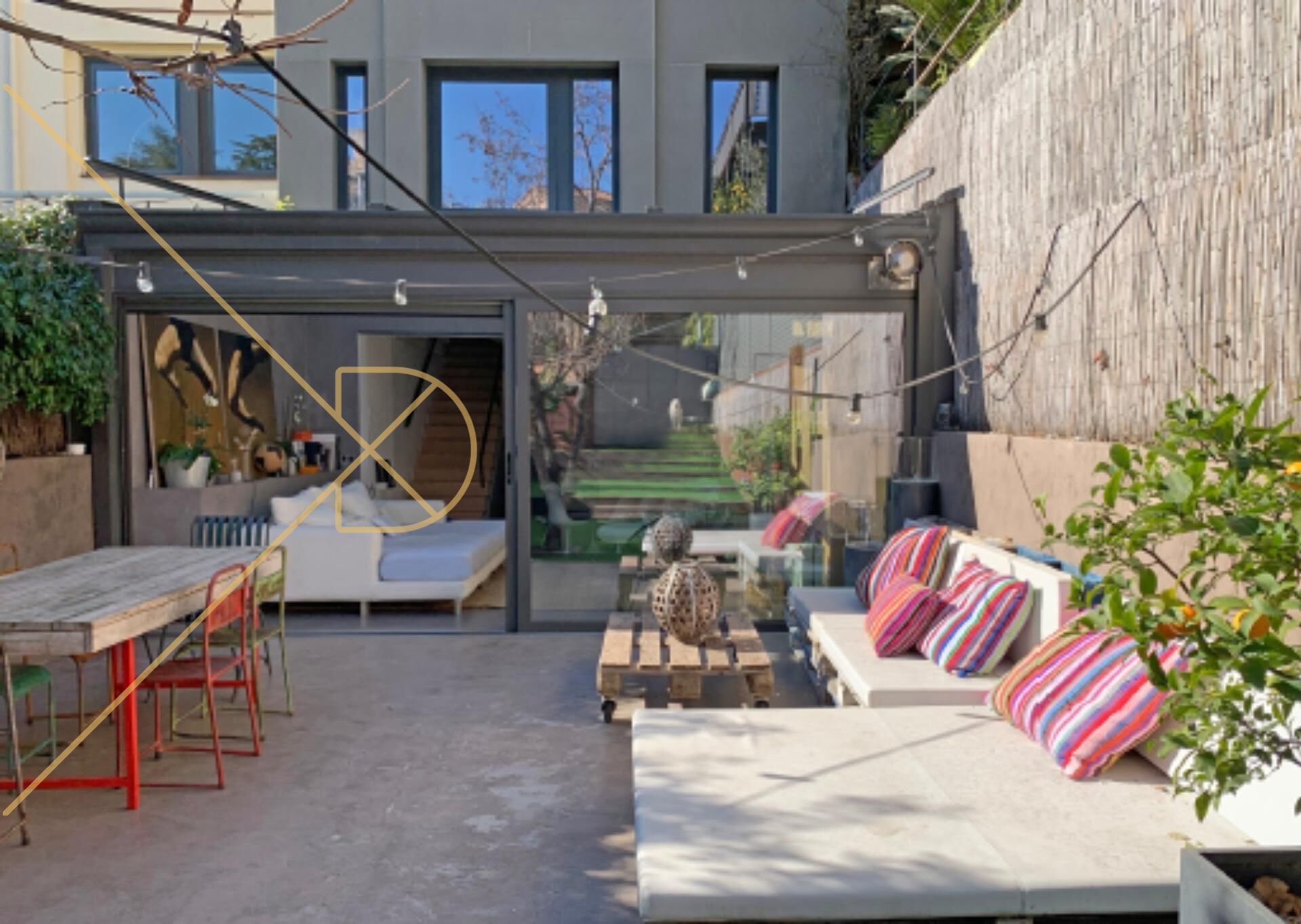 Terrassa de Casa o xalet en venda en  Barcelona Capital amb Aire condicionat, Calefacció i Jardí privat