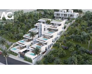 Exterior view of Single-family semi-detached for sale in Nerja  with Air Conditioner, Terrace and Swimming Pool