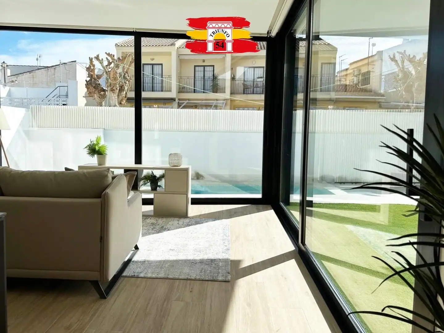 Living room of Houses for sale in Pilar de la Horadada  with Air Conditioner, Heating and Private garden