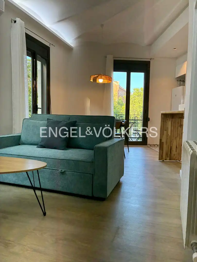 Terraza de Piso de alquiler en Barcelona con Aire acondicionado, Calefacción y Parquet