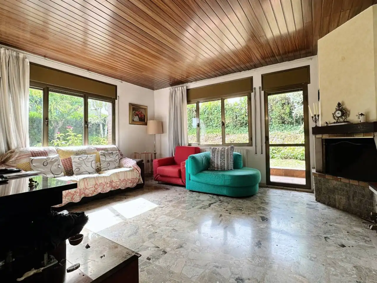 Sala d'estar de Casa o xalet en venda en Sant Fruitós de Bages amb Calefacció, Jardí privat i Terrassa