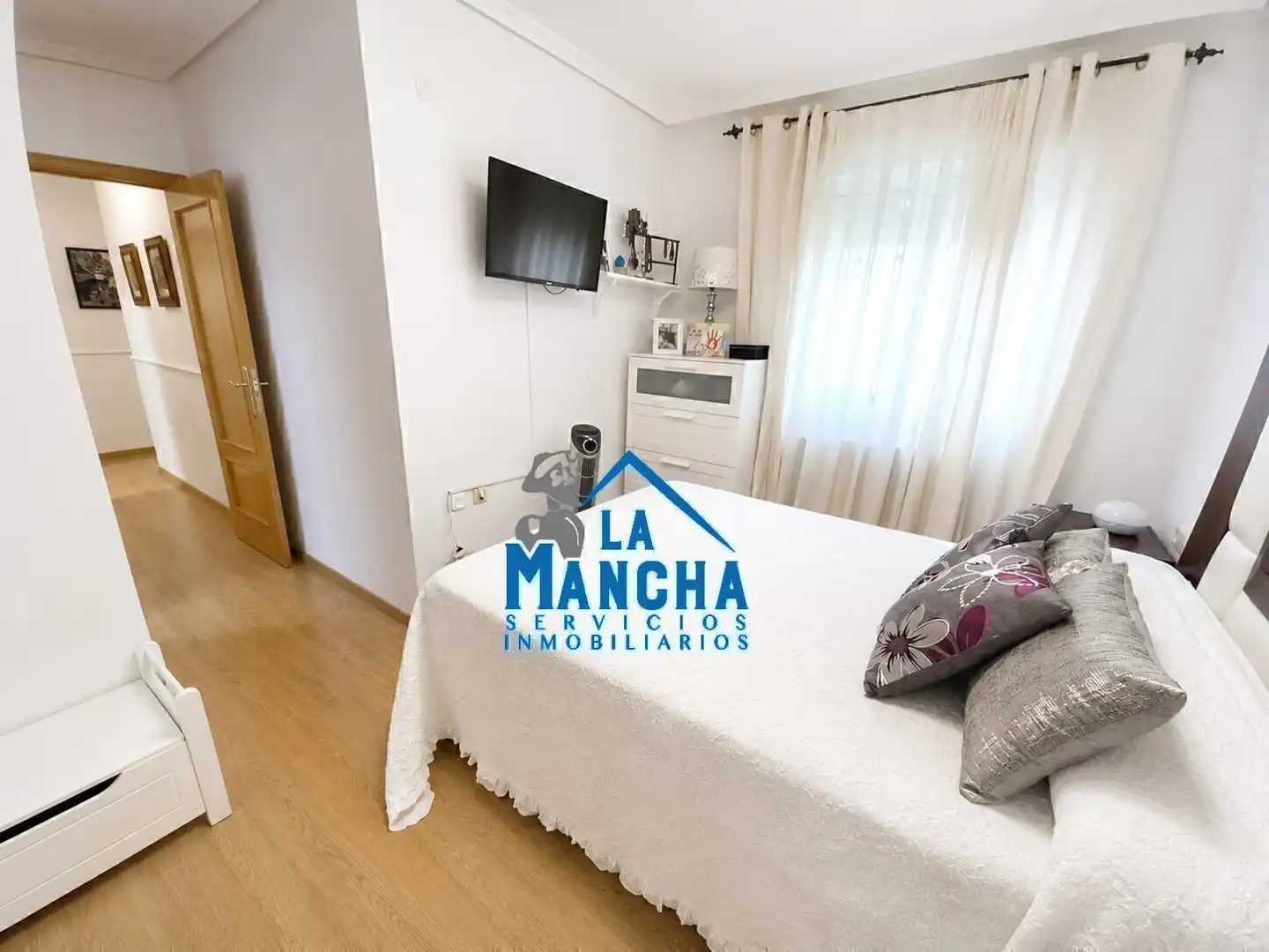 Bedroom of Flat for sale in Albacete  with Heating, Storage room and Furnished
