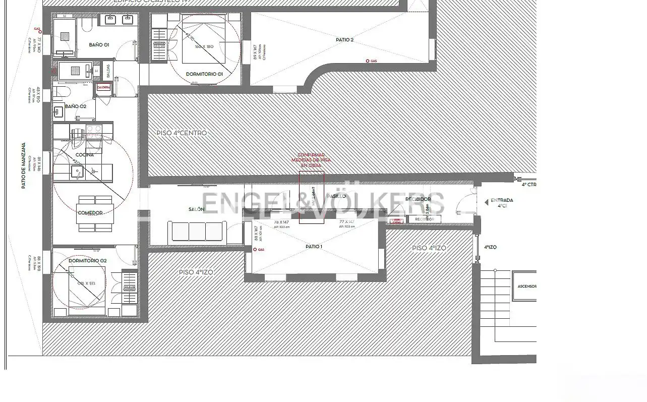 Flat for sale in Madrid  with Air Conditioner, Heating and Parquet flooring