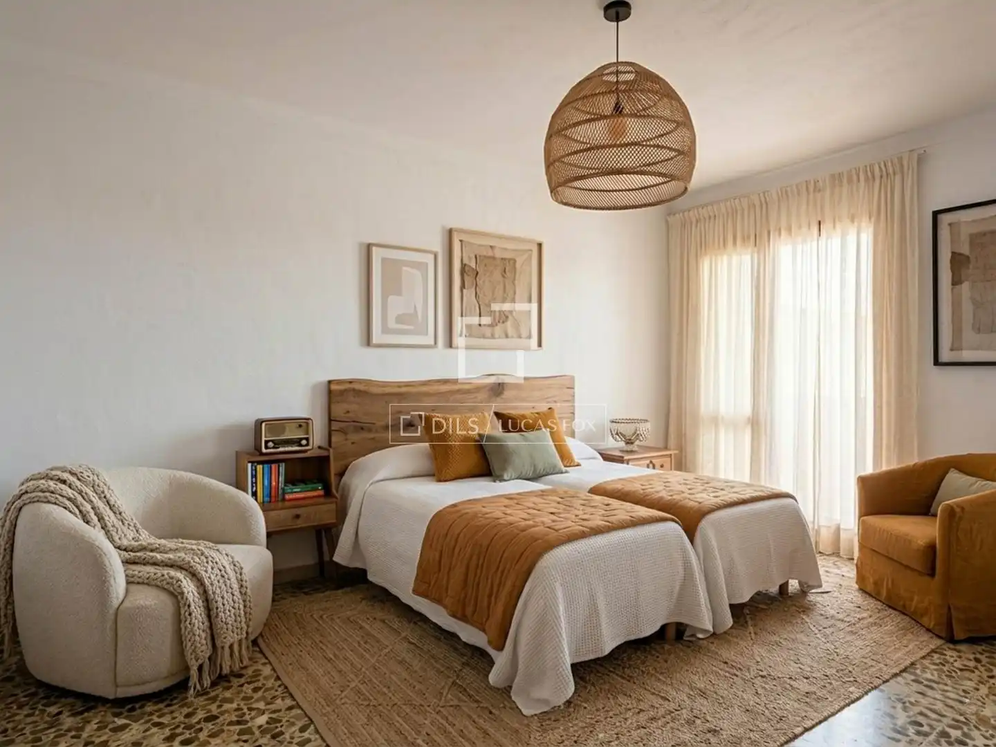 Bedroom of Flat for sale in Eivissa  with Air Conditioner, Terrace and Furnished