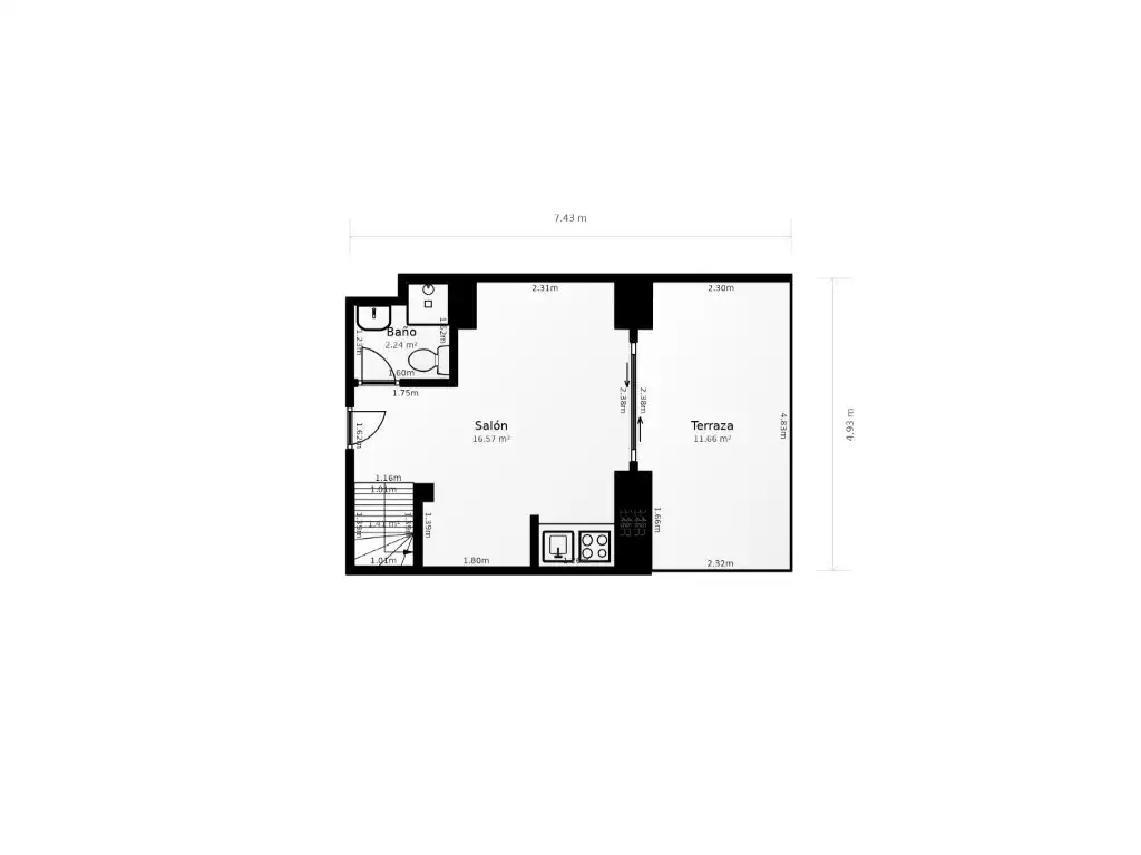 Maisonette zum Verkauf in Calle Jose Vallet Chornet, Els Terrers