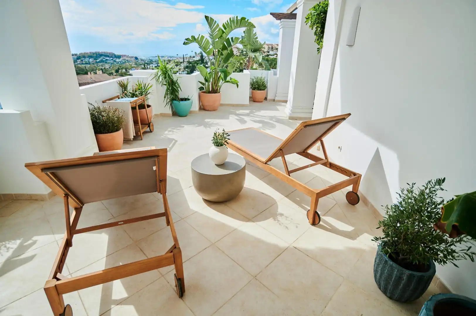 Terraza de Apartamento en venta en Marbella con Jardín privado, Terraza y Trastero