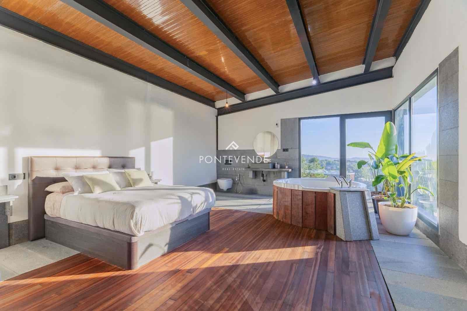 Habitación de Casa o chalet en venta en Marín con Aire acondicionado, Calefacción y Jardín privado