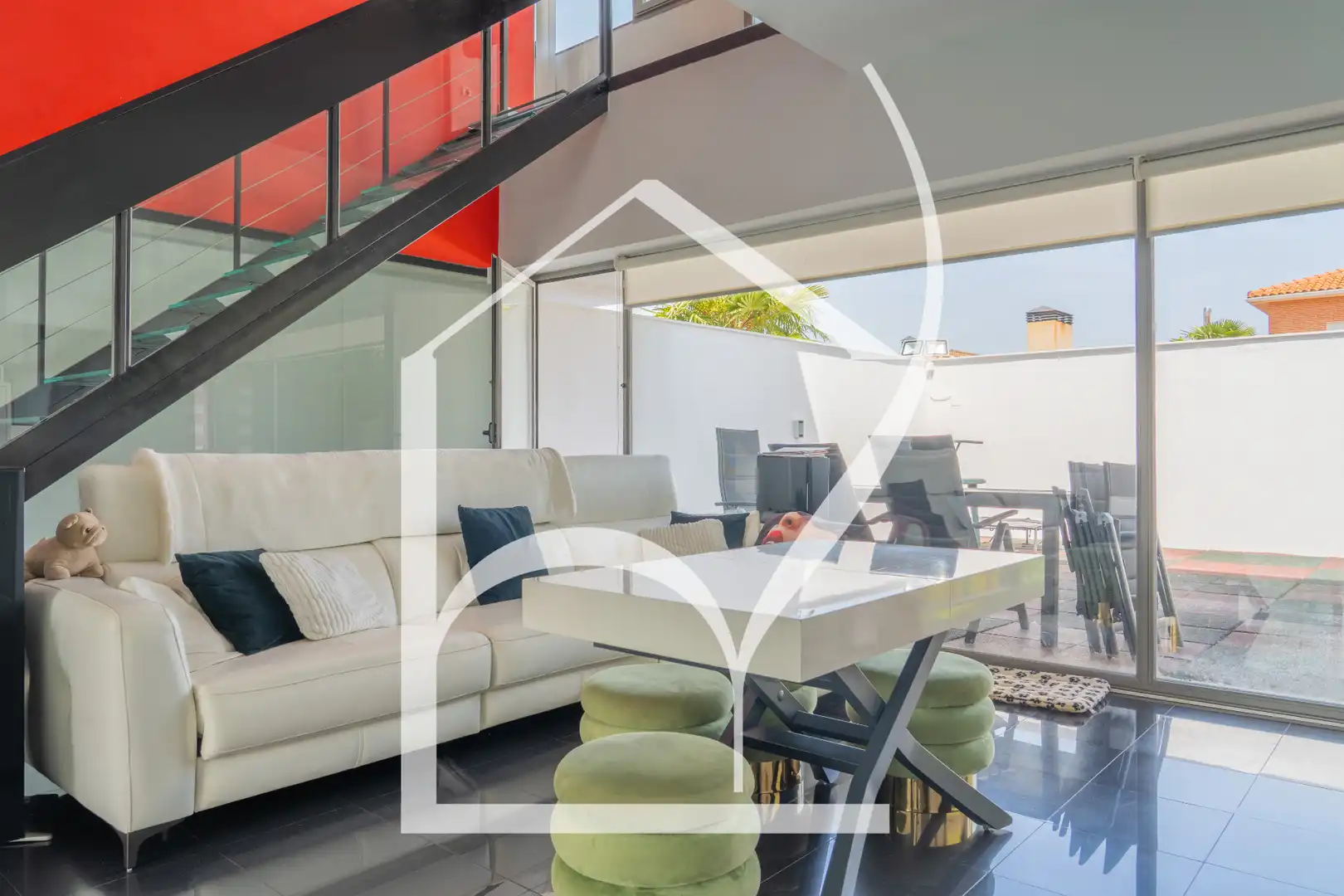 Sala de estar de Casa o chalet en venta en Villamayor con Aire acondicionado, Calefacción y Jardín privado
