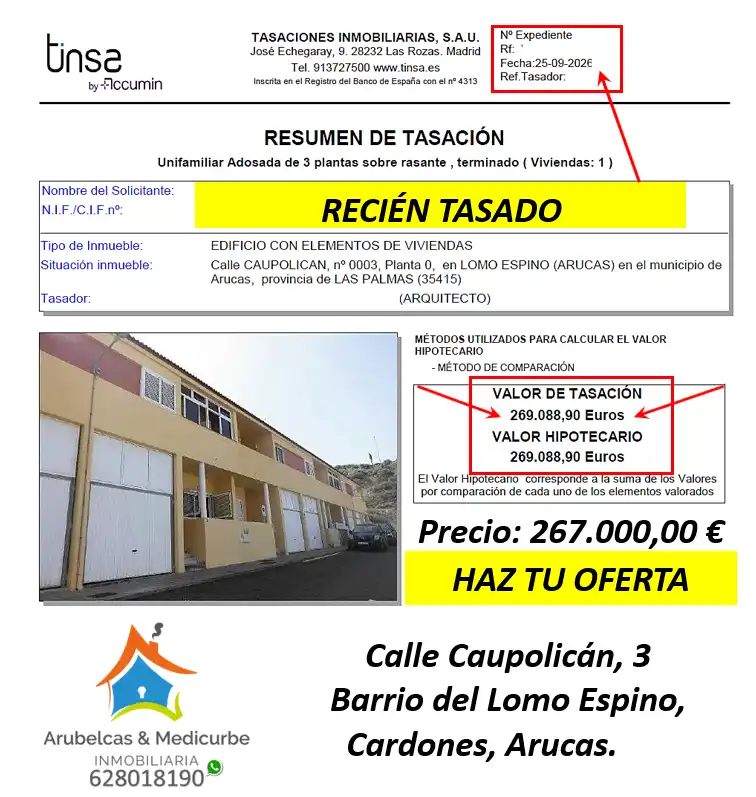 Maison mitoyenne avec terrasse à vendre à Calle Caupolican 3