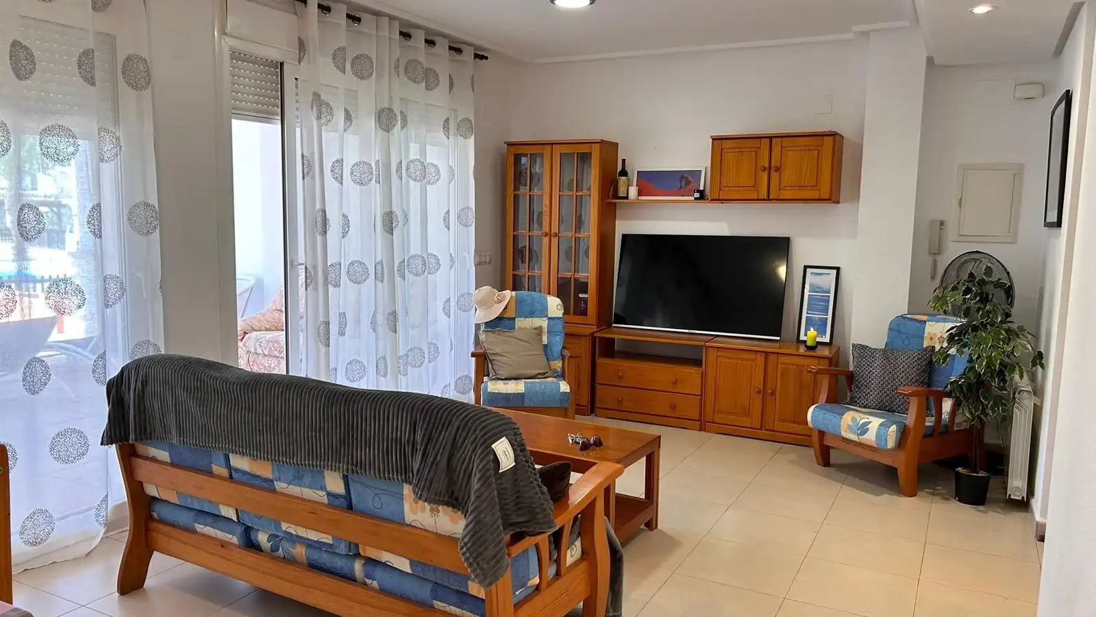 Sala d'estar de Pis de lloguer en Torre-Pacheco amb Aire condicionat, Calefacció i Jardí privat