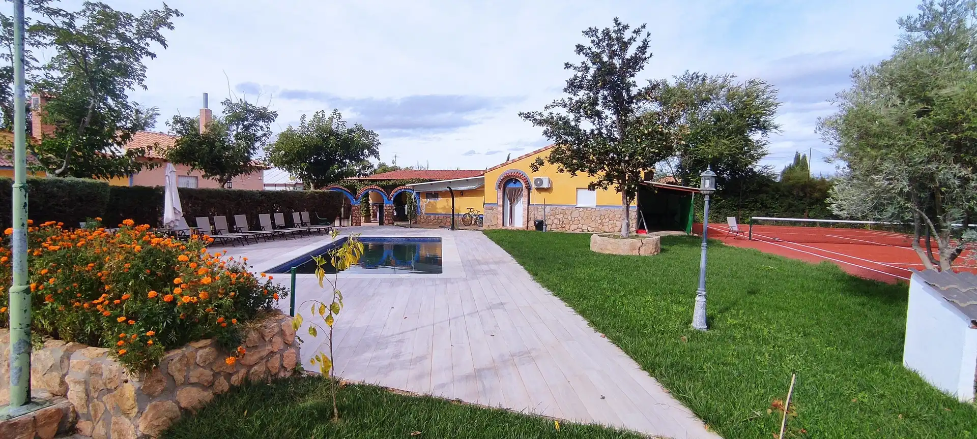 Piscina de Finca rústica en venta en Tomelloso con Aire acondicionado, Jardín privado y Terraza