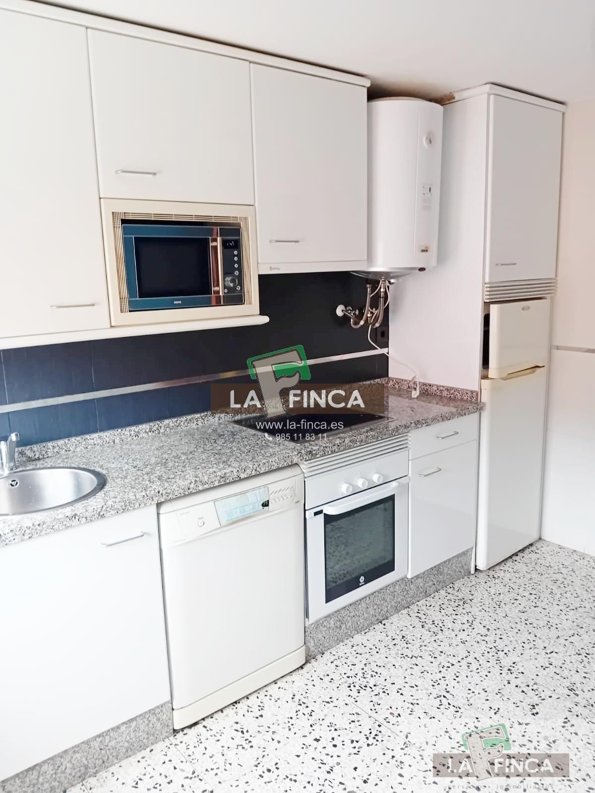 Kitchen of Flat for sale in Gijón   with Furnished