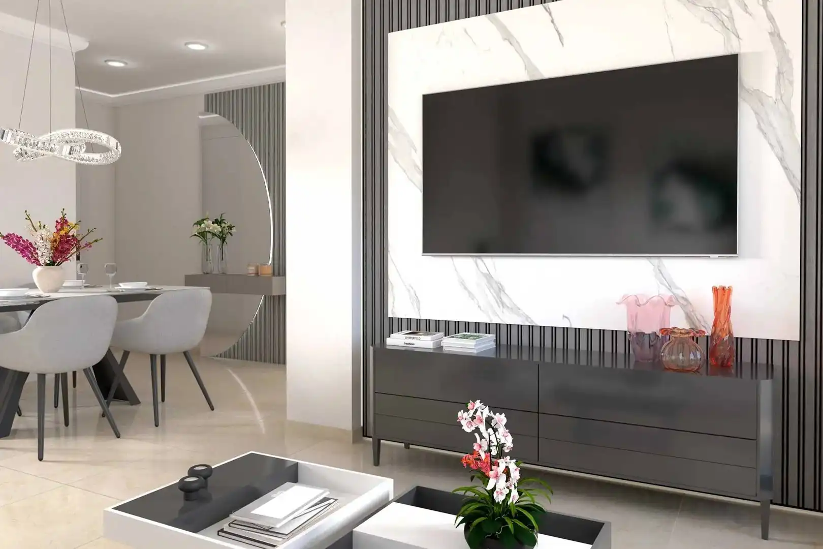 Sala d'estar de Apartament en venda en Rafelbuñol / Rafelbunyol amb Aire condicionat, Terrassa i Balcó