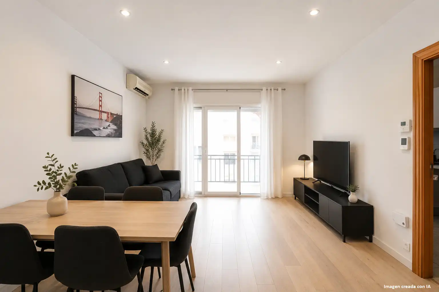 Sala de estar de Piso en venta en Mataró con Aire acondicionado, Calefacción y Balcón