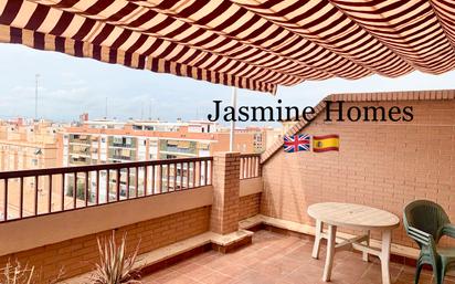 Terrace of Attic to rent in  Valencia Capital  with Terrace and Balcony