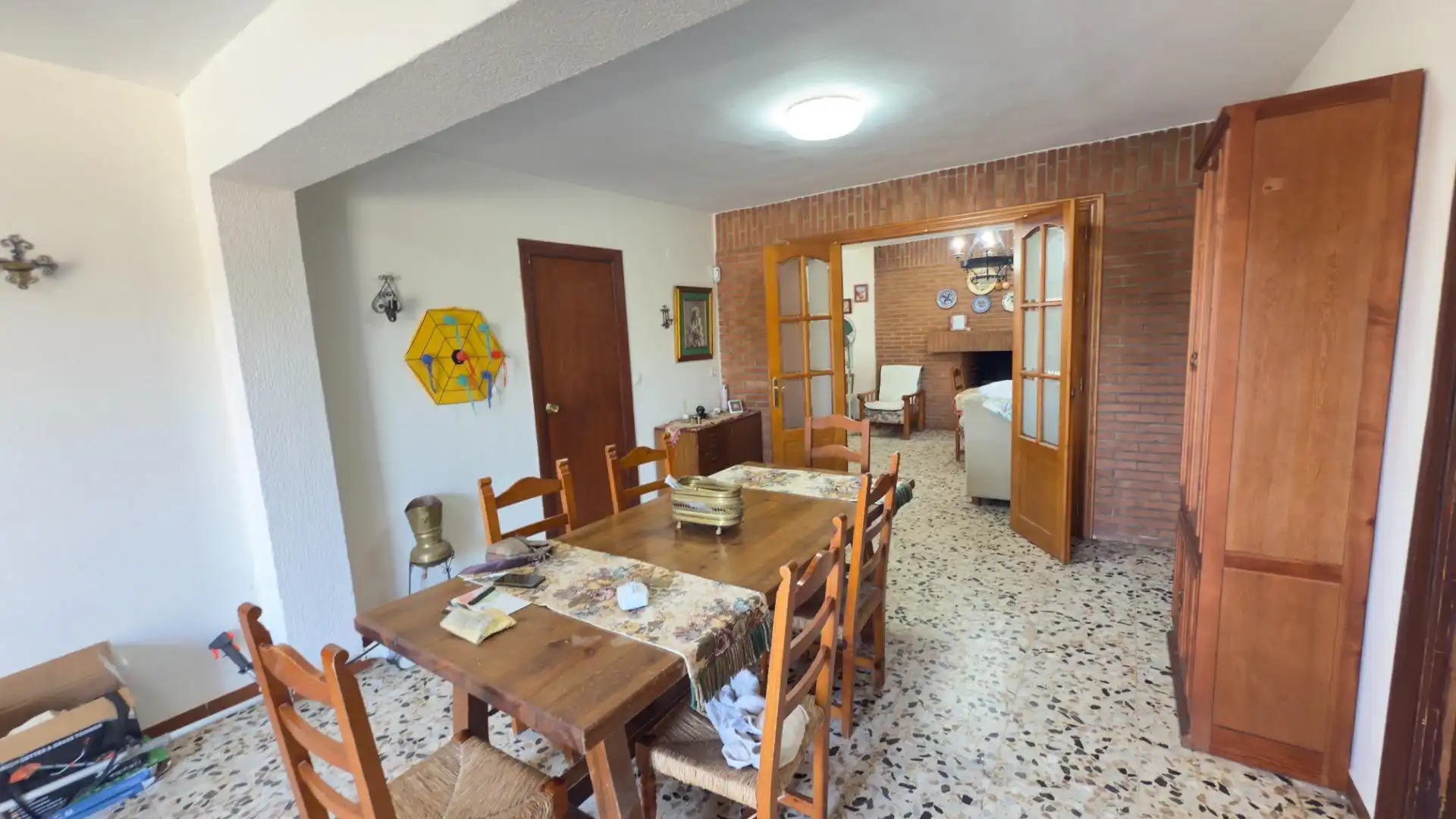 Menjador de Finca rústica en venda en Gibraleón amb Aire condicionat, Jardí privat i Terrassa