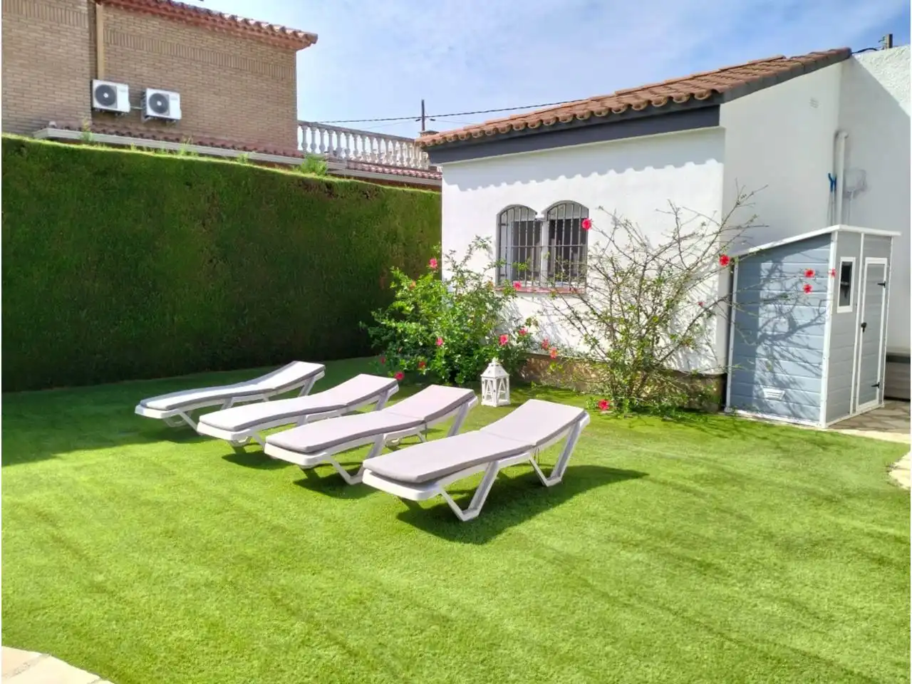Garten von Haus oder Chalet zum Verkauf in Mont-roig del Camp mit Heizung, Privatgarten und Parkett
