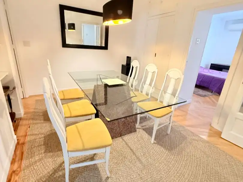 Dining room of Flat for sale in  Madrid Capital  with Air Conditioner, Terrace and Balcony