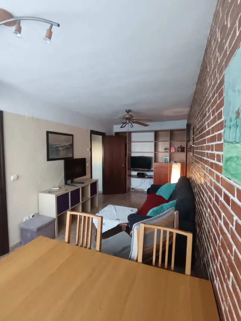 Living room of Flat for rent in  Zaragoza Capital  with Heating, Furnished and Oven