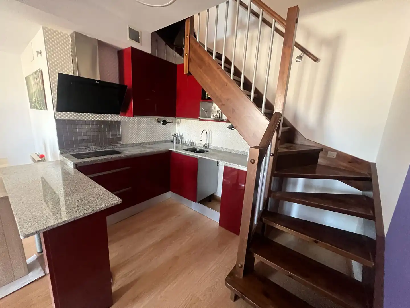 Cocina de Piso en venta en La Muela con Calefacción, Parquet y Trastero