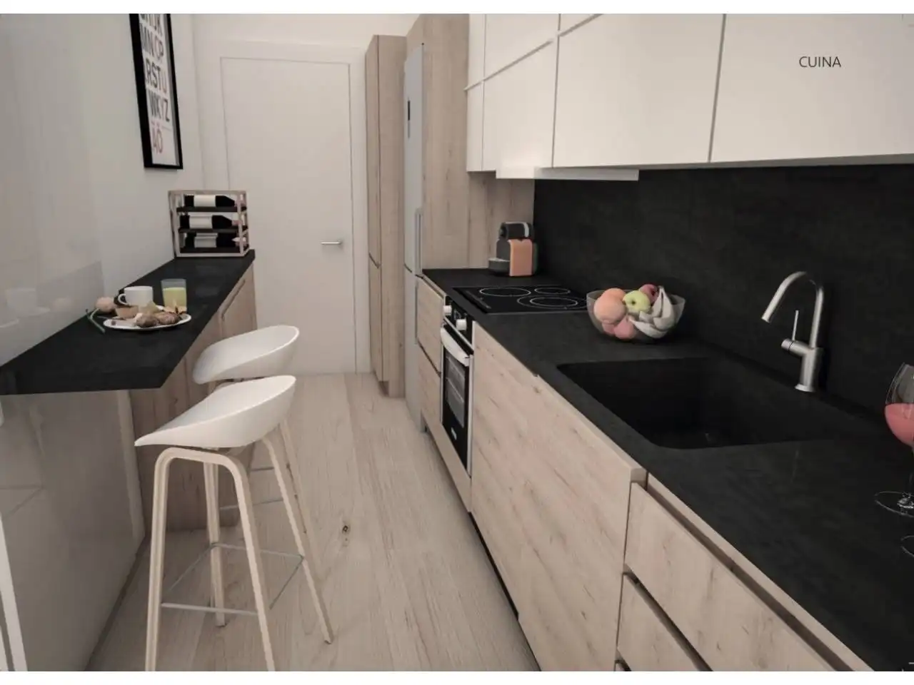 Cuina de Pis en venda en Vilafranca del Penedès amb Aire condicionat, Calefacció i Parquet