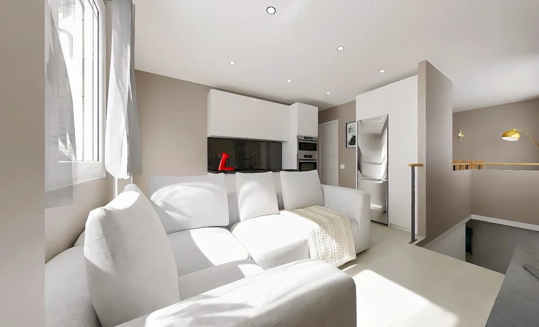 Living room of Flat for sale in  Madrid Capital  with Air Conditioner, Heating and Parquet flooring