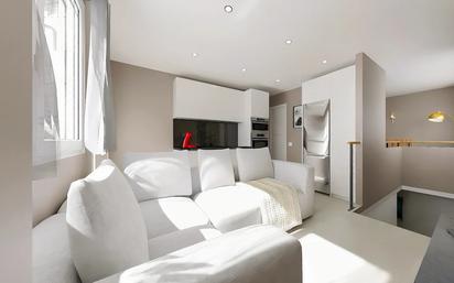 Living room of Flat for sale in  Madrid Capital  with Air Conditioner, Heating and Parquet flooring