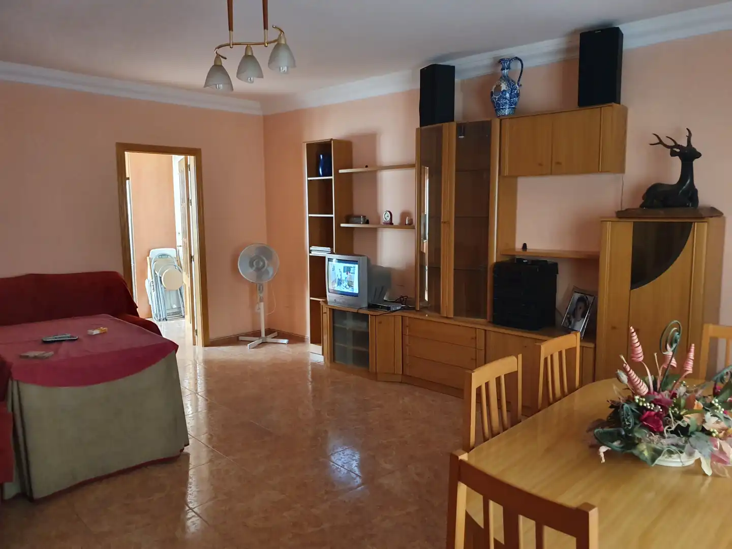 Sala d'estar de Casa o xalet en venda en Baza amb Calefacció, Moblat i Rentadora