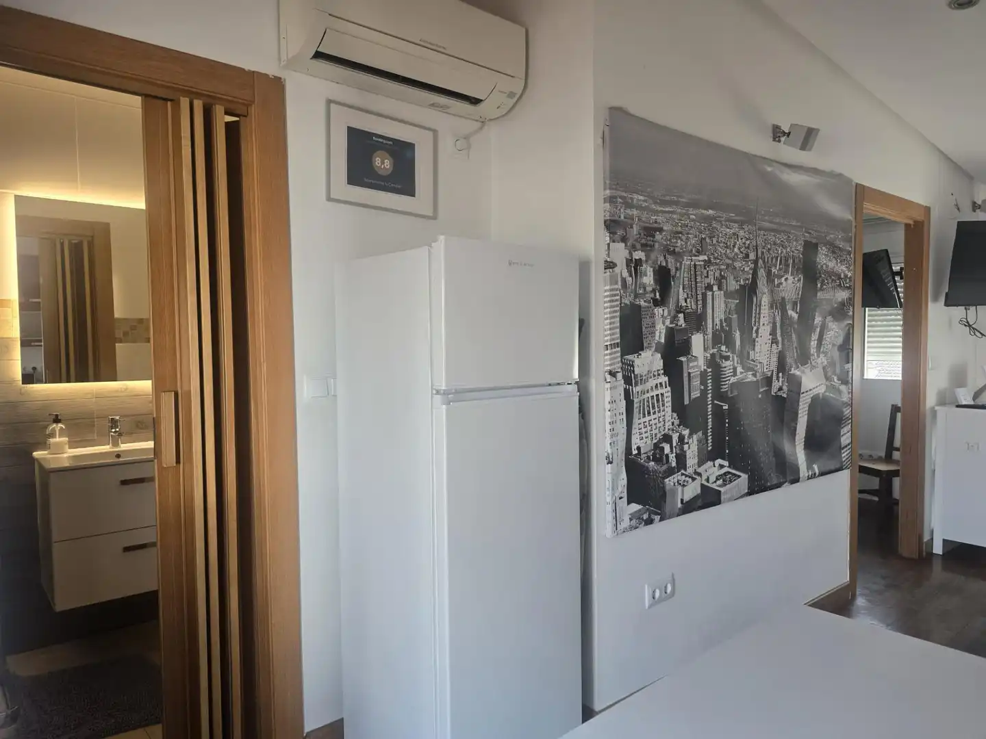 Cuina de Àtic de lloguer en Murcia amb Aire condicionat, Terrassa i Moblat