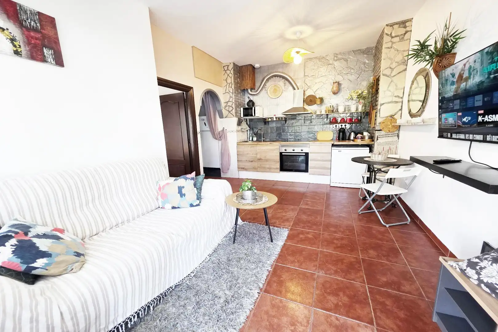 Cuina de Apartament en venda en Benalmádena amb Aire condicionat, Calefacció i Jardí privat