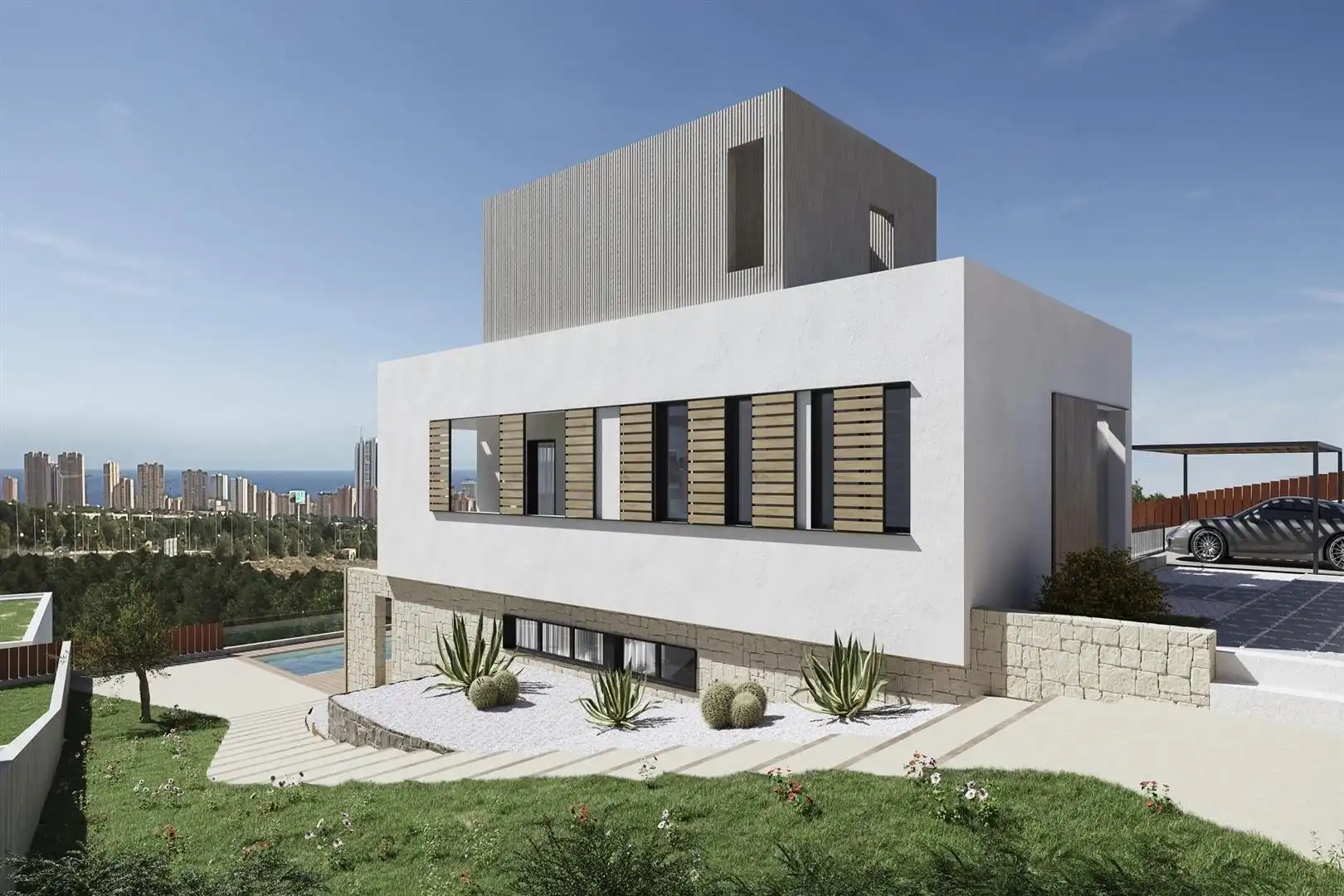 Detached house with pool for sale in Finestrat Pueblo